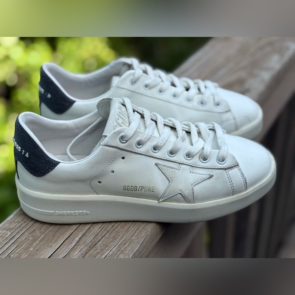 Golden Goose White and Black Sneakers - Picture 7 of 7